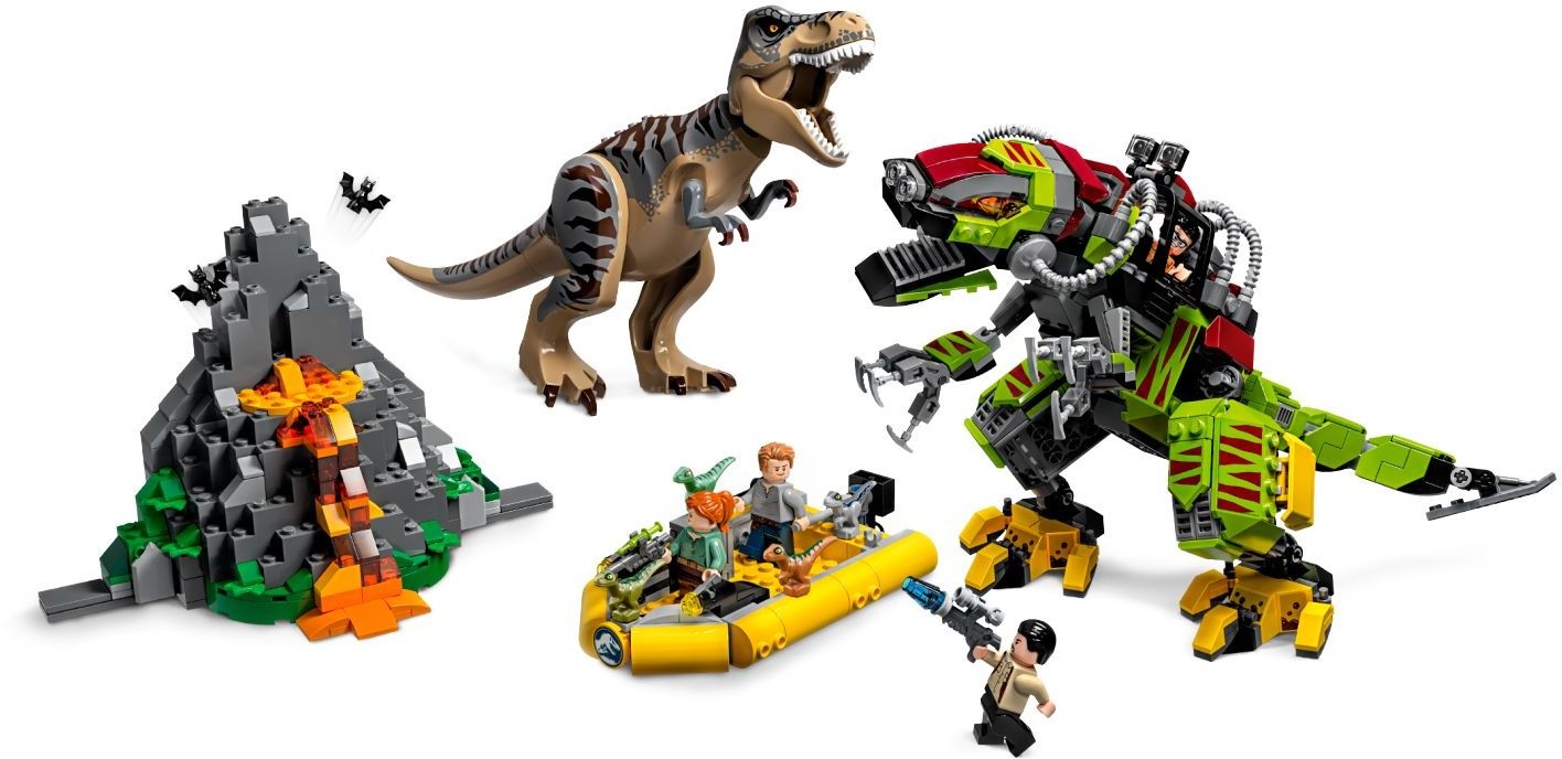 75938 Jurassic World T. Rex vs. Dinomecha gevecht