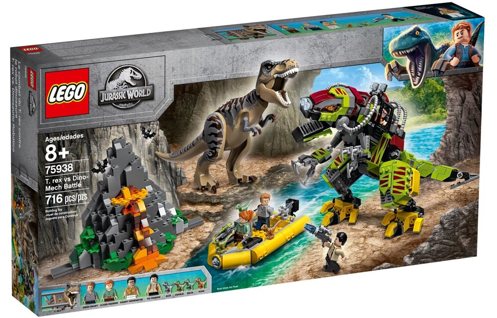 75938 Jurassic World T. Rex vs. Dinomecha gevecht