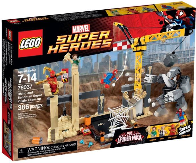 76037 Super Heroes Rhino en Sandman Superschurk samenwerking