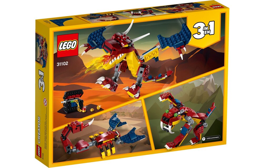 LEGO Creator 31102 Vuurdraak
