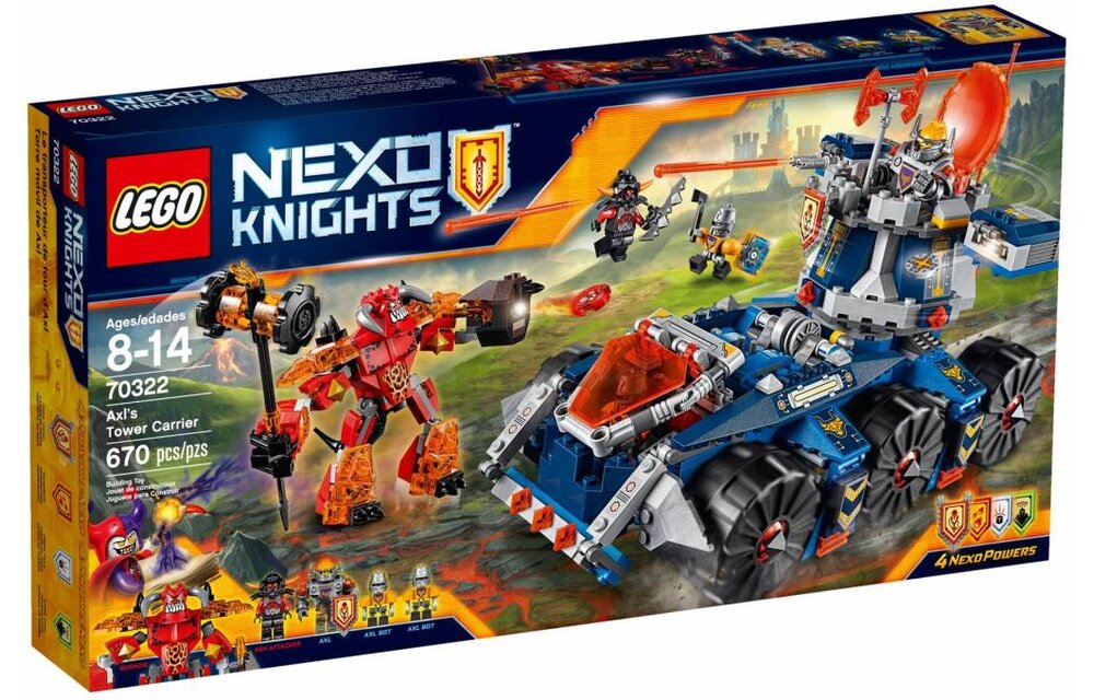 70322 Nexo Knights Axls torentransport