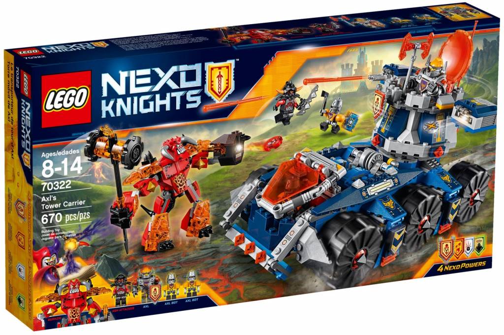 70322 Nexo Knights Axls torentransport