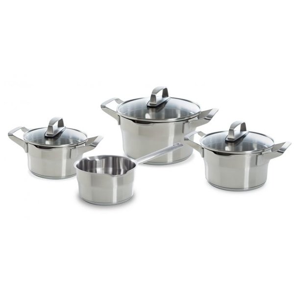 BK BK Premium+ Pannenset - 4 delig - RVS - Veilig afgietsysteem