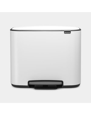 Brabantia Bo Pedaalemmer - 11 + 23 liter - White