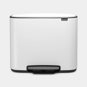 Brabantia Bo Pedaalemmer - 3 x 11 liter - White