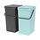 Brabantia Sort & Go inbouwemmer 2 x 16 ltr Mint en Grey