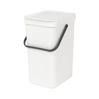 Sort & Go afvalemmer 12 ltr White