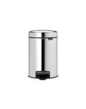 Brabantia NewIcon pedaalemmer 3ltr  Brilliant Steel