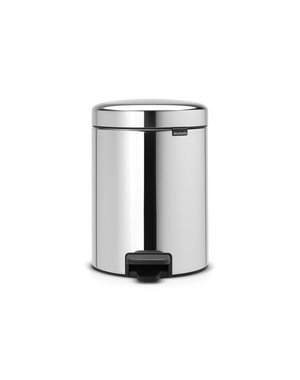 Brabantia NewIcon pedaalemmer 5ltr  Brilliant Steel