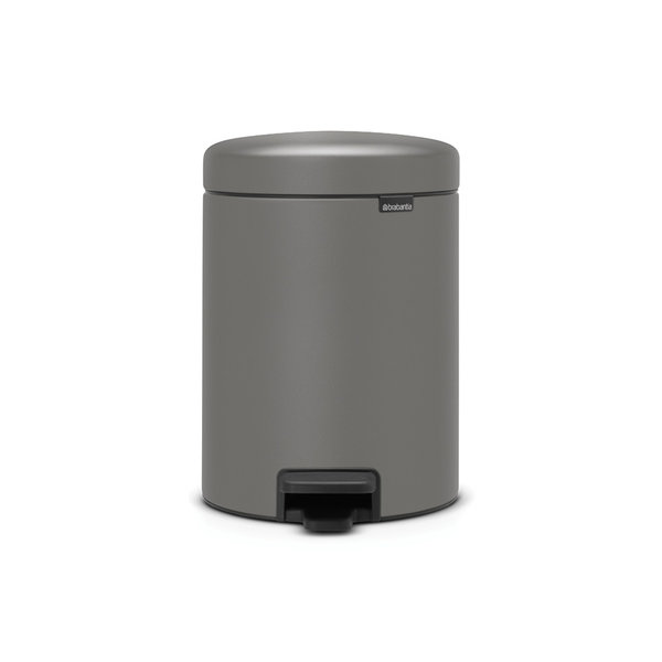 Brabantia NewIcon pedaalemmer 5ltr  Mineral Concrete Grey