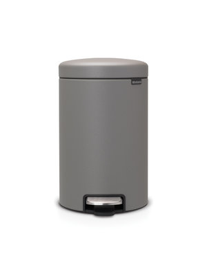 Brabantia NewIcon pedaalemmer 12ltr  Mineral Concrete Grey