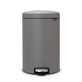 Brabantia Brabantia NewIcon pedaalemmer 20ltr  Mineral Concrete Grey