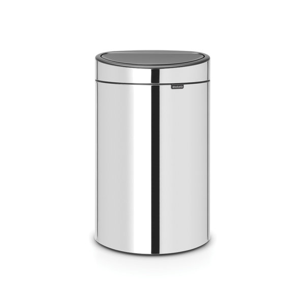 Brabantia Touch Bin Recycle afvalemmer 10 + 23 ltr Brilliant Steel