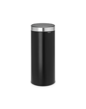 Brabantia Touch Bin afvalemmer 30ltr Matt Black/Matt Steel
