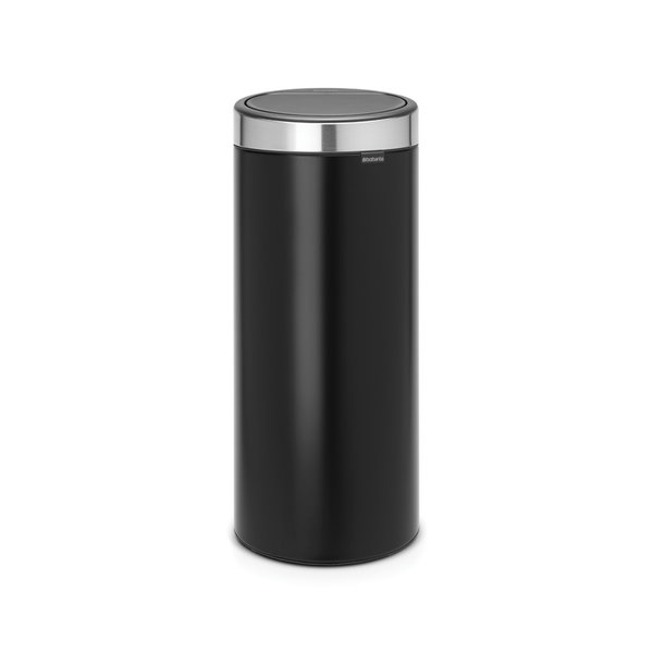 Brabantia Touch Bin afvalemmer 30 ltr  Matt Black / Matt Steel Fingerprint Proof