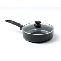 Greenpan Cambridge Keramische Hapjespan - 24 cm - met glazen deksel