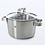 BK Cookware BK Conical Glas Kookpannenset - 5 delig - RVS - met glazen deksels