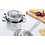 BK Cookware BK Conical Glas Kookpannenset - 5 delig - RVS - met glazen deksels