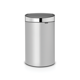 Brabantia Touch Bin Afvalemmer 40 ltr Metallic Grey/Brilliant Steel