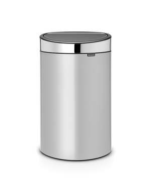 Brabantia Touch Bin Afvalemmer 40 ltr Metallic Grey/Brilliant Steel