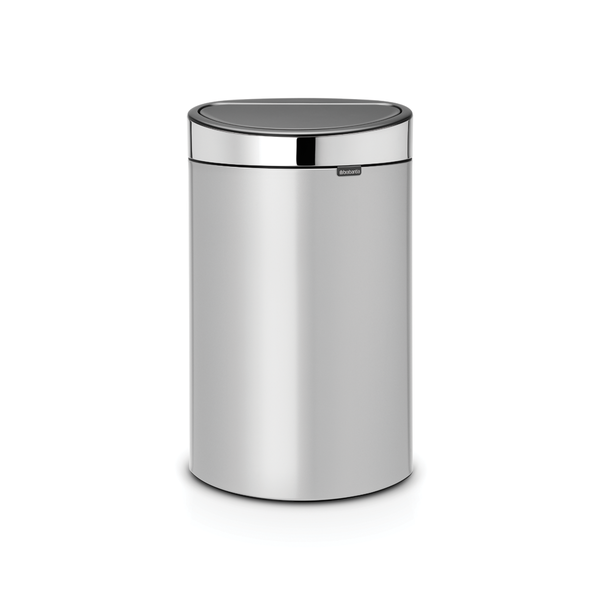 Brabantia Touch Bin Afvalemmer 40 ltr Metallic Grey/Brilliant Steel