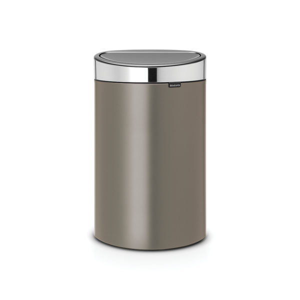 Brabantia Touch Bin Afvalemmer 40 ltr Platinum/Matt Steel