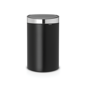 Brabantia Touch Bin Afvalemmer 40 ltr Matt Black/Matt Steel Fingerpint Proof