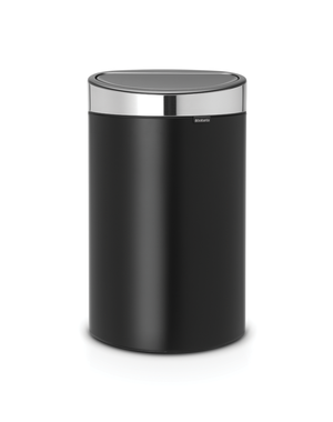 Brabantia Touch Bin Afvalemmer 40 ltr Matt Black/Matt Steel Fingerpint Proof