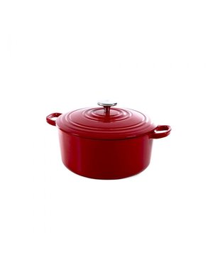 BK Cookware Bourgogne Braadpan - Chili Red - 24 cm - Gietijzer