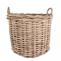 Van der Leeden Rotan mand Grey - (D)65 x (H)55 cm