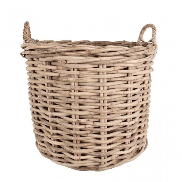 Van der Leeden Van der Leeden Rotan mand Grey - (D)65 x (H)55 cm