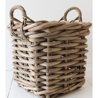 Van der Leeden Rotan Mand Vierkant - (L)35 x (B)35 X (H)35 cm