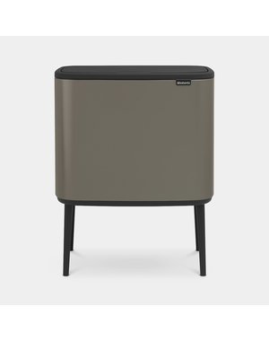 Brabantia Bo Touch Bin Afvalemmer - 11+23 liter - Platinum