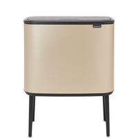 Brabantia Bo Touch Bin afvalemmer 11+23 liter - Champagne