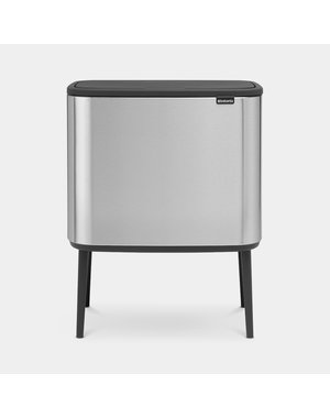 Brabantia Bo Touch Bin Afvalemmer - 3 x 11 liter - Matt Steel Fingerprint Proof