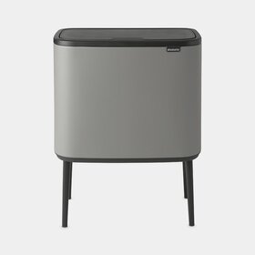 Brabantia Brabantia Bo Touch Bin Afvalemmer 3 x 11 ltr - Mineral Concrete Grey