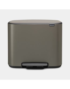 Brabantia Bo Pedaalemmer - 36 liter - Platinum