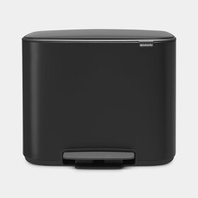 Brabantia Bo Pedaalemmer - 11 + 23 liter - Matt Black