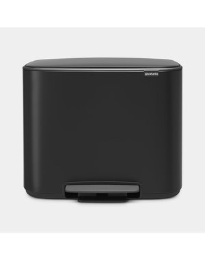 Brabantia Bo Pedaalemmer - 11 + 23 liter - Matt Black