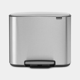 Brabantia Bo Pedaalemmer - 11 + 23 liter - Matt Steel Fingerprint Proof