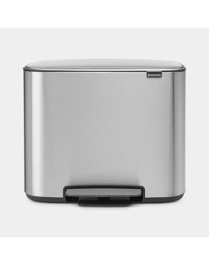 Brabantia Bo Pedaalemmer - 3 x 11 liter - Matt Steel Fingerprint Proof