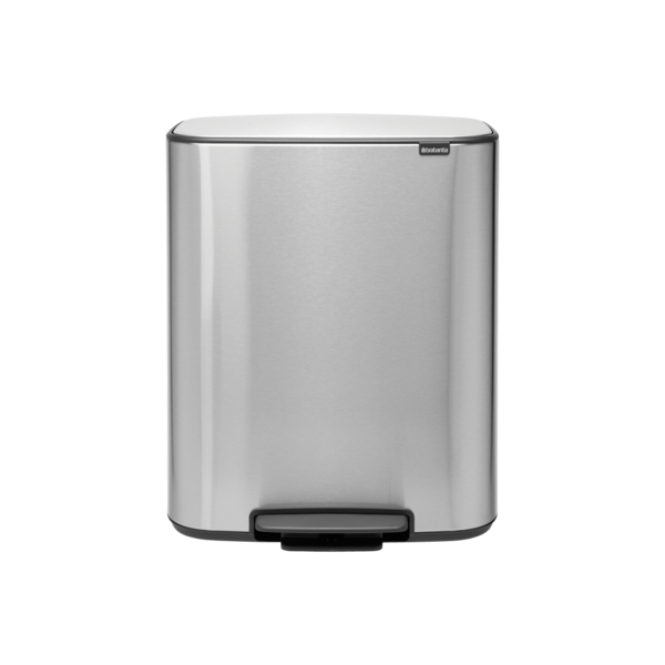 Brabantia Bo Hi Pedaalemmer - 60 liter - Matt Steel Fingerprint Proof