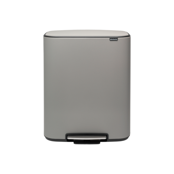 Brabantia Bo Hi Pedaalemmer - 60 liter - Mineral Concrete Grey