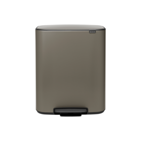 Brabantia Bo Hi Pedaalemmer - 2 x 30 liter - Platinum