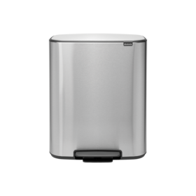 Brabantia Bo Hi Pedaalemmer - 2 x 30 liter - Matt Steel Fingerprint Proof