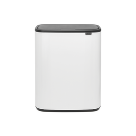 Brabantia Bo Touch Bin Afvalemmer - 2 x 30 liter - White