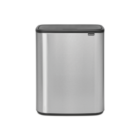 Brabantia Bo Touch Bin Afvalemmer - 2 x 30 liter -Matt Steel Fingerprint Proof