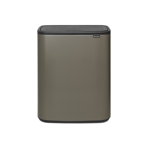 Brabantia Bo Touch Bin Afvalemmer - 60 liter - Platinum