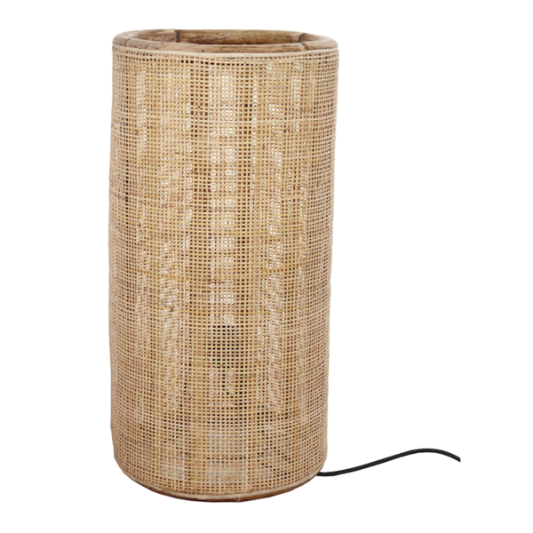 Van der Leeden Van der Leeden Tafellamp fijn geweven bamboe - (D)40 x (H)80 cm