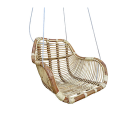 Van der Leeden Van der Leeden Rotan hangstoel Fly - (L)66 x (B)65 x (H)49 cm - Steel Wire